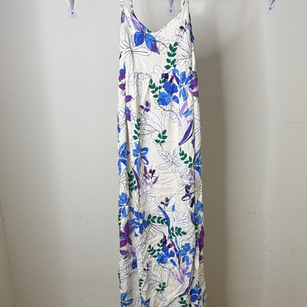 Ingrid & Isabel Floral Maxi Dress in Blue and Purple